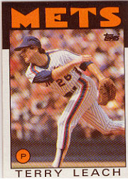 1986 Topps Baseball Cards      774     Terry Leach